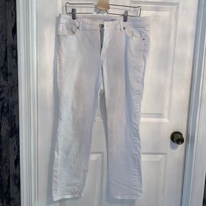 LOFT White Curvy Jeans